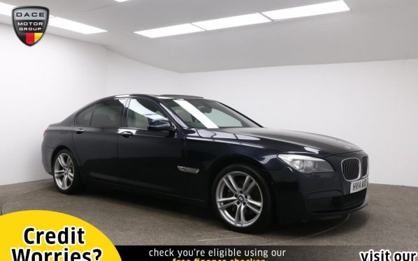 Used 2014 BLACK BMW 7 SERIES Saloon 3.0 730D M SPORT 4d AUTO 255 BHP (reg. 2014-04-11) for sale in Manchester