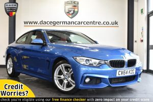 Used 2014 BLUE BMW 4 SERIES Coupe 2.0 420D M SPORT 2DR 181 BHP (reg. 2014-10-03) for sale in Altrincham