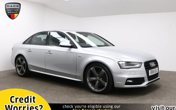 Used 2014 SILVER AUDI A4 Saloon 2.0 TDI BLACK EDITION START/STOP 4d AUTO 148 BHP (reg. 2014-03-26) for sale in Manchester