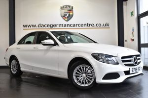 Used 2015 WHITE MERCEDES-BENZ C-CLASS Saloon 2.1 C220 BLUETEC SE EXECUTIVE 4DR 170 BHP (reg. 2015-06-25) for sale in Altrincham