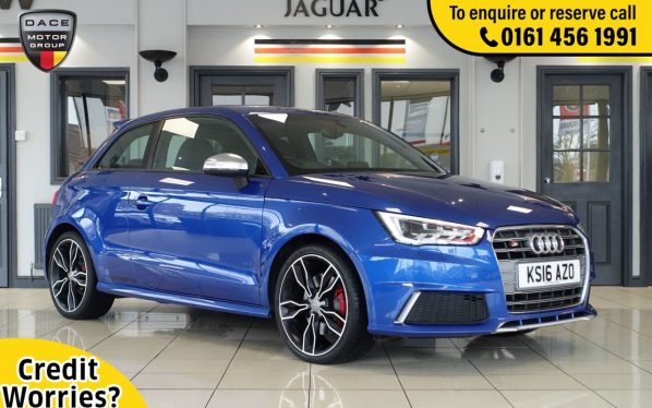 Used 2016 BLUE AUDI A1 Hatchback 2.0 S1 QUATTRO 3d 228 BHP (reg. 2016-05-06) for sale in Wilmslow