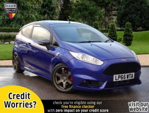 Used 2016 BLUE FORD FIESTA Hatchback 1.6 ST-3 3d 180 BHP (reg. 2016-01-29) for sale in Stockport