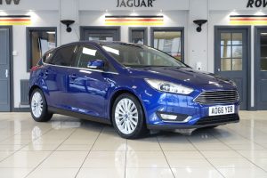 Used 2016 BLUE FORD FOCUS Hatchback 2.0 TITANIUM X TDCI 5d AUTO 148 BHP (reg. 2016-12-06) for sale in Wilmslow