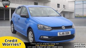 Used 2016 BLUE VOLKSWAGEN POLO Hatchback 1.0 S AC 5d 60 BHP (reg. 2016-03-16) for sale in Manchester