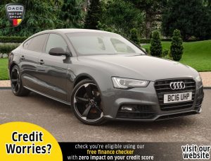 Used 2016 GREY AUDI A5 Hatchback 2.0 TDI BLACK EDITION PLUS 5d 187 BHP (reg. 2016-07-29) for sale in Stockport