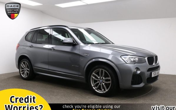 Used 2016 GREY BMW X3 Estate 2.0 XDRIVE20D M SPORT 5d AUTO 188 BHP (reg. 2016-03-30) for sale in Manchester