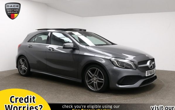Used 2016 GREY MERCEDES-BENZ A-CLASS Hatchback 2.1 A 200 D AMG LINE PREMIUM PLUS 5d 134 BHP (reg. 2016-11-24) for sale in Manchester