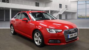 Used 2016 RED AUDI A4 Saloon 2.0 TDI ULTRA SPORT 4d AUTO 188 BHP (reg. 2016-05-09) for sale in Stockport