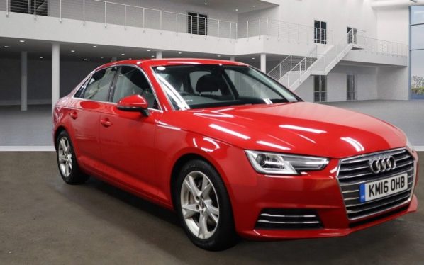 Used 2016 RED AUDI A4 Saloon 2.0 TDI ULTRA SPORT 4d AUTO 188 BHP (reg. 2016-05-09) for sale in Stockport