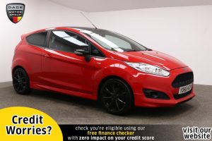 Used 2016 RED FORD FIESTA Hatchback 1.0 ST-LINE RED EDITION 3d 139 BHP (reg. 2016-09-29) for sale in Manchester