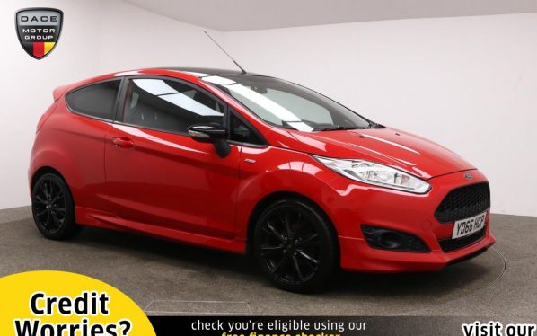 Used 2016 RED FORD FIESTA Hatchback 1.0 ST-LINE RED EDITION 3d 139 BHP (reg. 2016-09-29) for sale in Manchester