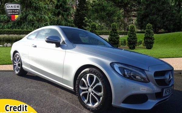 Used 2016 SILVER MERCEDES-BENZ C-CLASS Coupe 2.1 C 220 D SPORT 2DR 168 BHP (reg. 2016-06-30) for sale in Altrincham