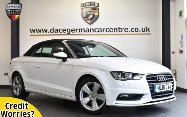 Used 2016 WHITE AUDI A3 Convertible 2.0 TDI SPORT NAV 2DR 148 BHP (reg. 2016-03-29) for sale in Altrincham