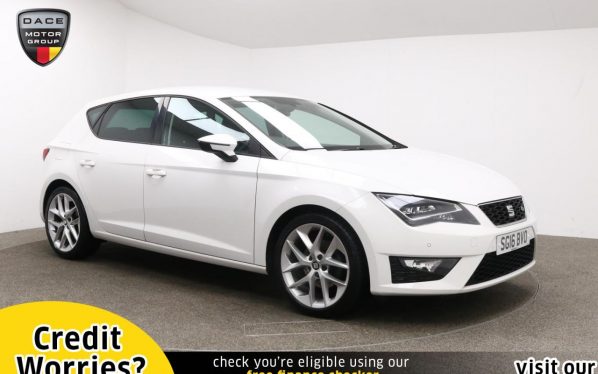 Used 2016 WHITE SEAT LEON Hatchback 1.4 ECOTSI FR TECHNOLOGY 5d 150 BHP (reg. 2016-03-15) for sale in Manchester