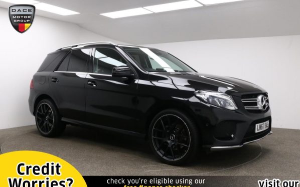 Used 2017 BLACK MERCEDES-BENZ GLE-CLASS Estate 2.1 GLE 250 D 4MATIC AMG LINE 5d AUTO 201 BHP (reg. 2017-10-27) for sale in Manchester