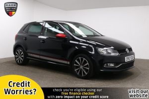 Used 2017 BLACK VOLKSWAGEN POLO Hatchback 1.2 R LINE TSI 3d 89 BHP (reg. 2017-12-15) for sale in Manchester