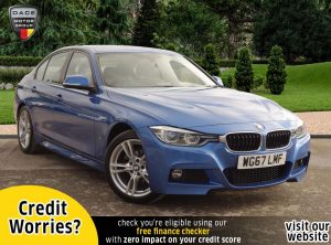 Used 2017 BLUE BMW 3 SERIES Saloon 2.0 330E M SPORT 4d AUTO 181 BHP (reg. 2017-12-14) for sale in Stockport