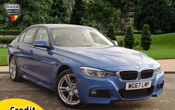 Used 2017 BLUE BMW 3 SERIES Saloon 2.0 330E M SPORT 4d AUTO 181 BHP (reg. 2017-12-14) for sale in Stockport