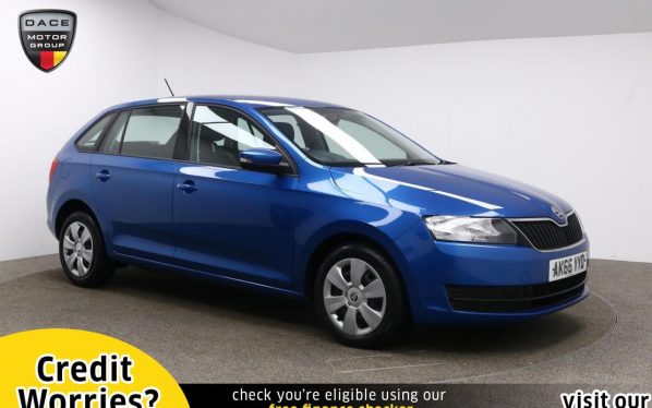 Used 2017 BLUE SKODA RAPID Hatchback 1.4 SPACEBACK S TDI 5d 89 BHP (reg. 2017-01-06) for sale in Manchester