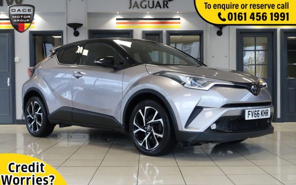 Used 2017 SILVER TOYOTA CHR Hatchback 1.2 DYNAMIC 5d AUTO 114 BHP (reg. 2017-01-27) for sale in Wilmslow