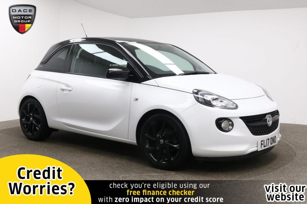 Used 2017 WHITE VAUXHALL ADAM Hatchback 1.2 ENERGISED 3d 69 BHP (reg. 2017-03-30) for sale in Manchester