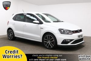Used 2017 WHITE VOLKSWAGEN POLO Hatchback 1.8 GTI DSG 5d AUTO 189 BHP (reg. 2017-08-07) for sale in Manchester