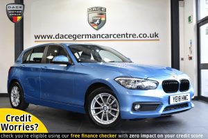Used 2018 BLUE BMW 1 SERIES Hatchback 1.5 118I SE 5DR 134 BHP (reg. 2018-04-20) for sale in Altrincham