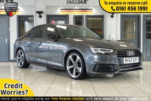 Used 2018 GREY AUDI A4 Saloon 2.0 TFSI BLACK EDITION 4d AUTO 188 BHP (reg. 2018-01-17) for sale in Wilmslow
