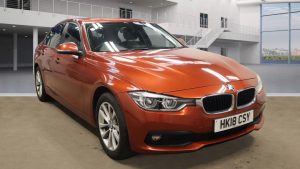 Used 2018 ORANGE BMW 3 SERIES Saloon 2.0 320D XDRIVE SE 4d AUTO 188 BHP (reg. 2018-05-18) for sale in Stockport