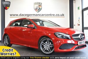 Used 2018 RED MERCEDES-BENZ A-CLASS Hatchback 1.6 A 180 AMG LINE PREMIUM 5DR 121 BHP (reg. 2018-06-21) for sale in Altrincham