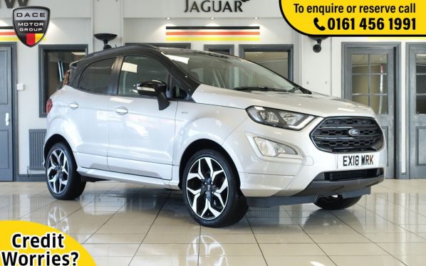 Used 2018 SILVER FORD ECOSPORT Hatchback 1.0 ST-LINE 5d AUTO 124 BHP (reg. 2018-03-14) for sale in Wilmslow