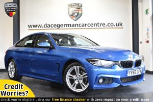 Used 2019 BLUE BMW 4 SERIES GRAN COUPE Coupe 2.0 420D M SPORT GRAN COUPE 4DR 188 BHP (reg. 2019-02-25) for sale in Altrincham