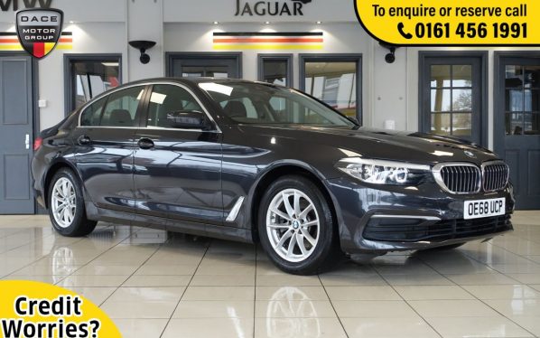 Used 2019 GREY BMW 5 SERIES Saloon 2.0 520D SE 4d AUTO 188 BHP (reg. 2019-01-09) for sale in Wilmslow