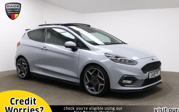Used 2019 SILVER FORD FIESTA Hatchback 1.5 ST-3 3d 198 BHP (reg. 2019-03-12) for sale in Manchester