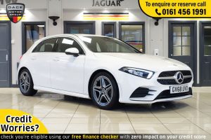 Used 2019 WHITE MERCEDES-BENZ A-CLASS Hatchback 2.0 A 220 AMG LINE 5d AUTO 188 BHP (reg. 2019-01-29) for sale in Wilmslow