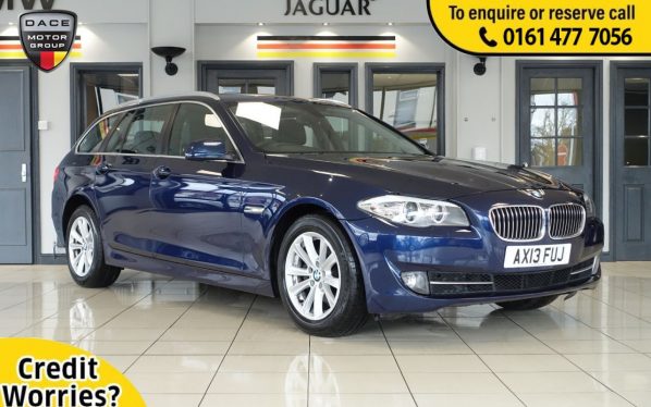 Used 2013 BLUE BMW 5 SERIES Estate 2.0 520D SE TOURING 5d 181 BHP (reg. 2013-03-16) for sale in Wilmslow