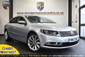Used 2013 SILVER VOLKSWAGEN CC Coupe 2.0 GT TDI BLUEMOTION TECHNOLOGY DSG 4d AUTO 175 BHP (reg. 2013-07-29) for sale in Altrincham