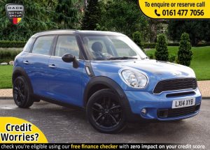 Used 2014 BLUE MINI COUNTRYMAN Hatchback 2.0 COOPER SD 5d AUTO 141 BHP (reg. 2014-03-20) for sale in Stockport