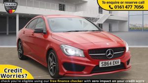 Used 2014 RED MERCEDES-BENZ CLA Coupe 2.1 CLA220 CDI AMG SPORT 4d AUTO 170 BHP (reg. 2014-12-01) for sale in Stockport