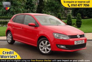 Used 2014 RED VOLKSWAGEN POLO Hatchback 1.2 MATCH EDITION 5d 59 BHP (reg. 2014-03-31) for sale in Stockport