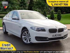 Used 2014 WHITE BMW 5 SERIES Saloon 2.0 520D SE 4d AUTO 181 BHP (reg. 2014-01-14) for sale in Stockport