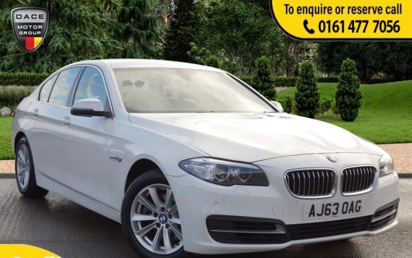 Used 2014 WHITE BMW 5 SERIES Saloon 2.0 520D SE 4d AUTO 181 BHP (reg. 2014-01-14) for sale in Stockport
