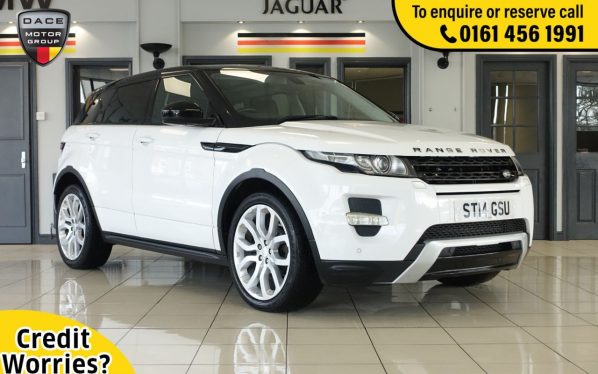 Used 2014 WHITE LAND ROVER RANGE ROVER EVOQUE 4x4 2.2 SD4 DYNAMIC 5d 190 BHP (reg. 2014-04-22) for sale in Wilmslow