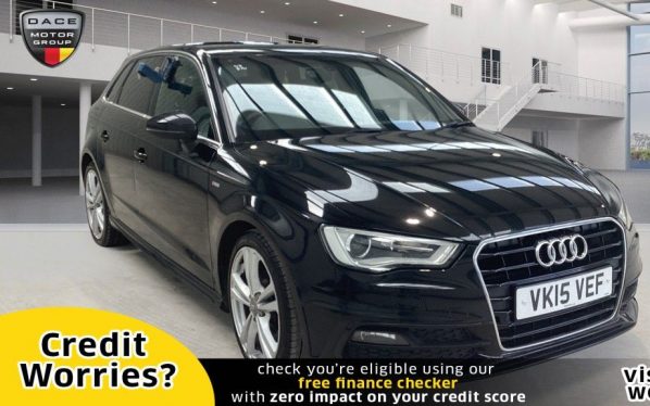 Used 2015 BLACK AUDI A3 Hatchback 1.6 TDI S LINE 5d AUTO 109 BHP (reg. 2015-03-31) for sale in Manchester