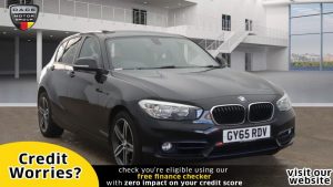 Used 2015 BLACK BMW 1 SERIES Hatchback 1.5 118I SPORT 5d AUTO 134 BHP (reg. 2015-11-10) for sale in Manchester