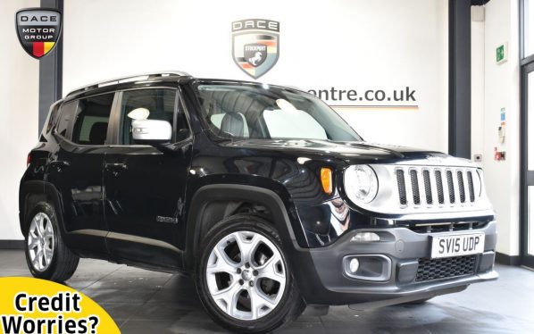 Used 2015 BLACK JEEP RENEGADE Estate 1.4 LIMITED 5DR 138 BHP (reg. 2015-05-27) for sale in Altrincham