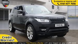 Used 2015 BLACK LAND ROVER RANGE ROVER SPORT 4x4 3.0 SDV6 AUTOBIOGRAPHY DYNAMIC 5d AUTO 306 BHP ( SEVEN SEATS ) (reg. 2015-05-05) for sale in Stockport