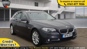 Used 2015 GREY BMW 5 SERIES Estate 2.0 520D SE TOURING 5d AUTO 188 BHP (reg. 2015-03-26) for sale in Stockport
