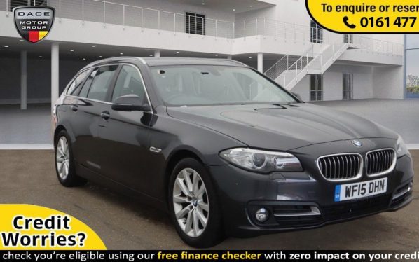 Used 2015 GREY BMW 5 SERIES Estate 2.0 520D SE TOURING 5d AUTO 188 BHP (reg. 2015-03-26) for sale in Stockport