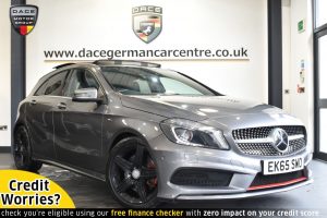 Used 2015 GREY MERCEDES-BENZ A-CLASS Hatchback 2.0 A250 4MATIC ENGINEERED BY AMG 5DR AUTO 211 BHP (reg. 2015-09-30) for sale in Altrincham